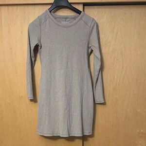 Everlane Gray Long Sleeve Dress